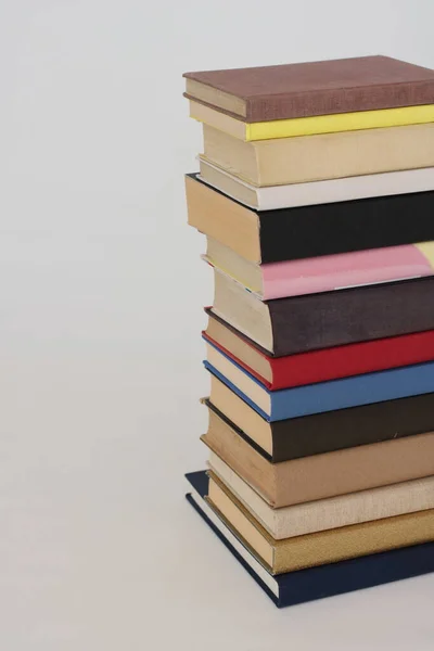 Stack Books White Background — Stock Photo, Image