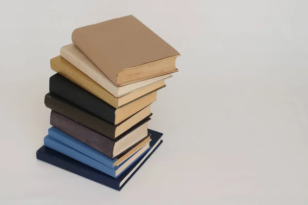 Stack Books White Background — Stock Photo, Image