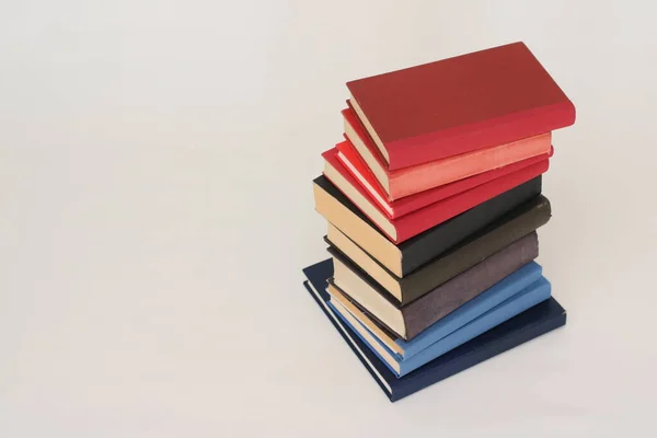 Stack Books White Background — Stock Photo, Image