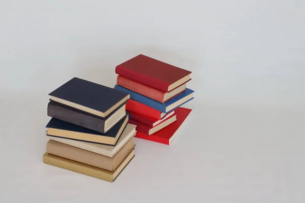 Stack Books White — Stock Photo, Image