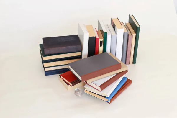 Stack Books White Background — Stock Photo, Image