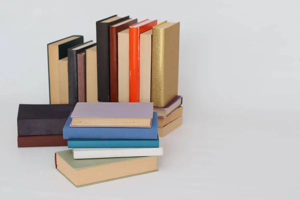 Stack Books White — Stock Photo, Image