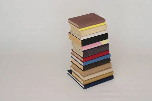 Stack Books White Background — Stock Photo, Image