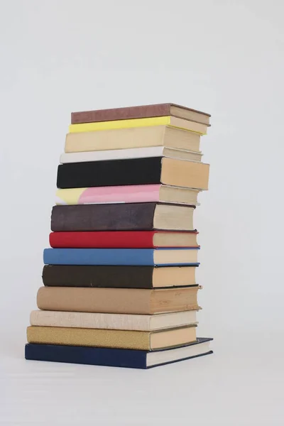 Stack Books White Background — Stock Photo, Image