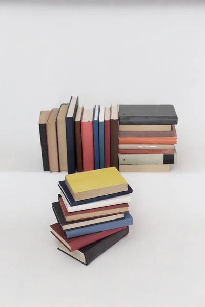 Stack Books White Background — Stock Photo, Image