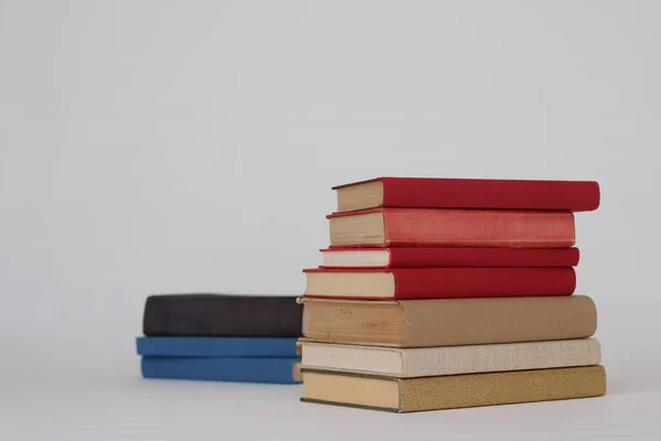 Stack Books White Background — Stock Photo, Image