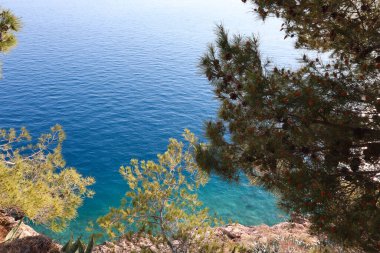  Mavi denizin havadan görünüşü