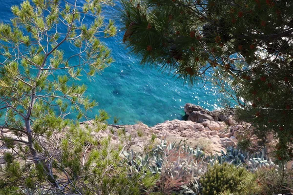 Vista Aérea Del Mar Azul — Foto de Stock