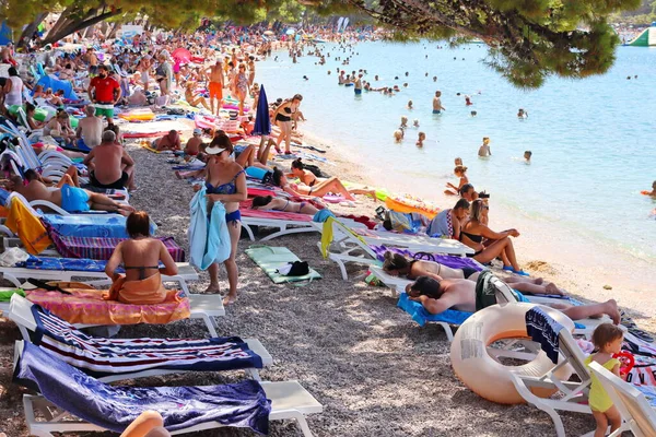 Makarska Croazia Marzo 2022 Famosa Località Turistica Nel Sud Della — Foto Stock