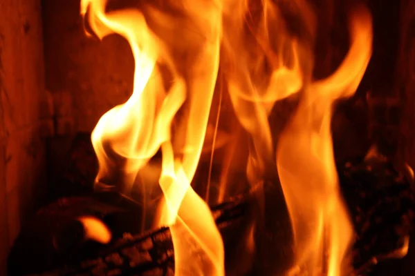 Obrazy Ognia Drewnie — Zdjęcie stockowe