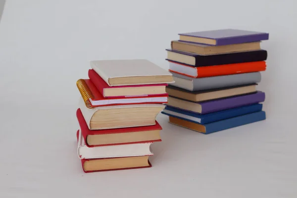 School Books White Background — Stock Photo, Image