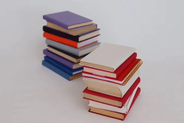 School Books White Background — Stock Photo, Image