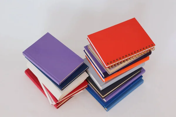 School Books White Background — Stock Photo, Image