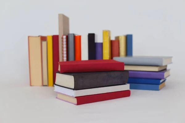 School Books White Background — Stock Photo, Image