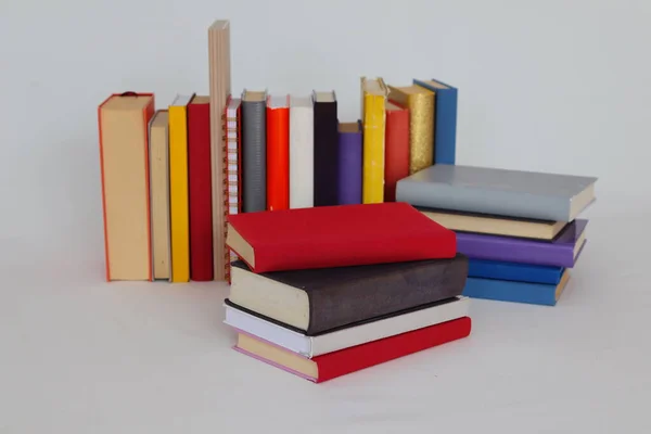 School Books White Background — Stock Photo, Image