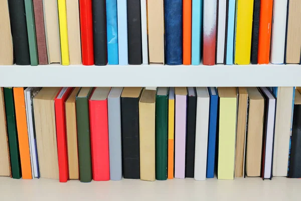 Colored Books Shelf — Stock Fotó