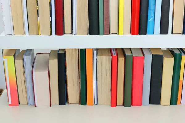 Colored Books Shelf — Foto de Stock