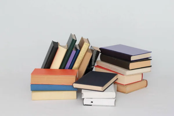 Books White Background — Stock Photo, Image