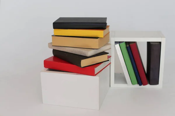 School Books White Background — Stock Photo, Image