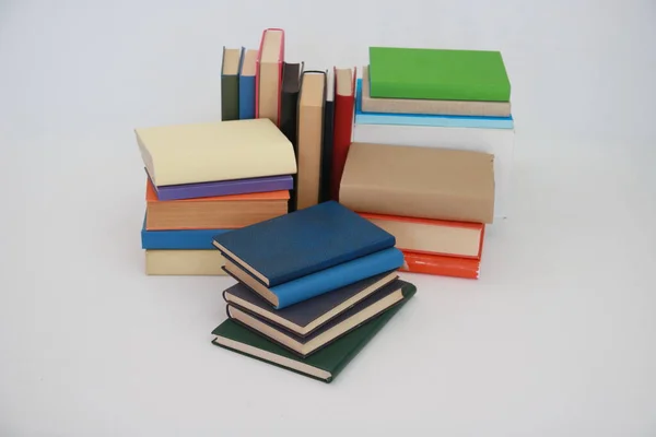Books White Background — Stock Photo, Image