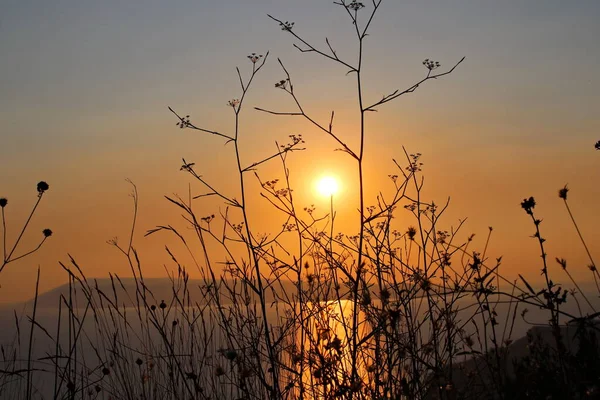 Pôr Sol Sobre Mar Adriático — Fotografia de Stock