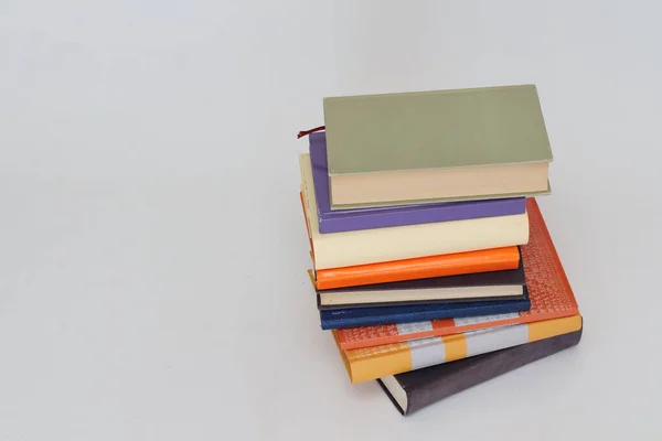 Stack Books White Background — Stock Photo, Image