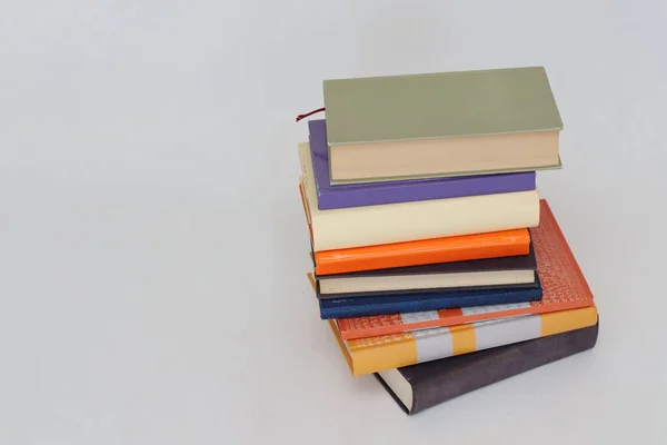 Stack Books White Background — Stock Photo, Image