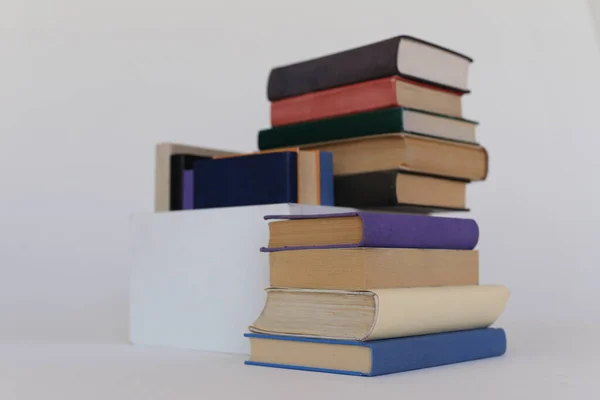 School Books White Background — Stock Photo, Image