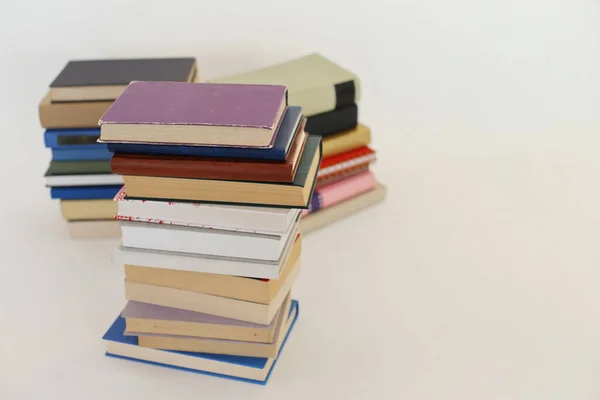 School Books White Background — Stock Photo, Image