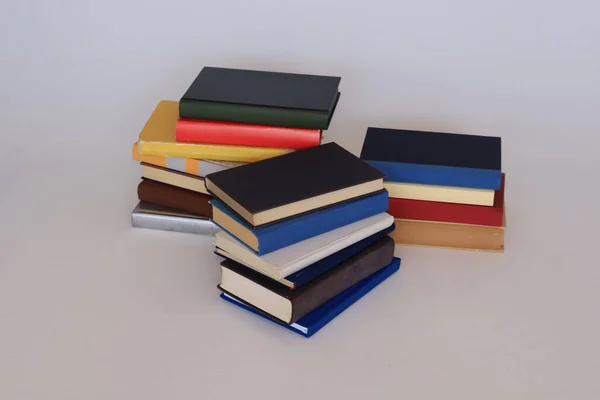 Stack Books White — Stock Photo, Image