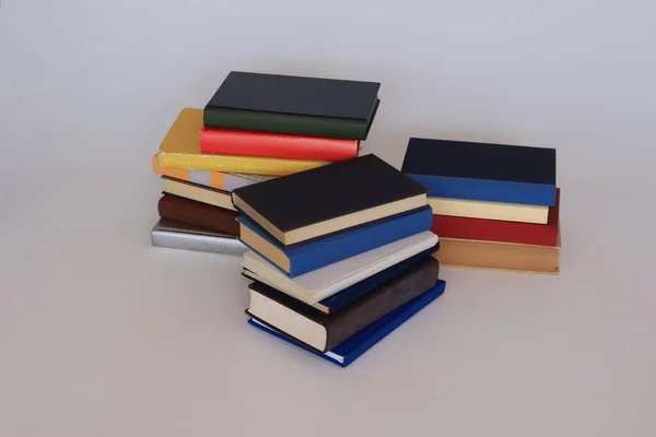 Stack Books White — Stock Photo, Image