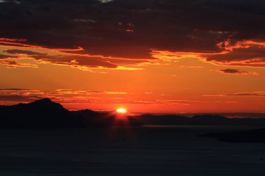 Nice sunset above Adriatic sea