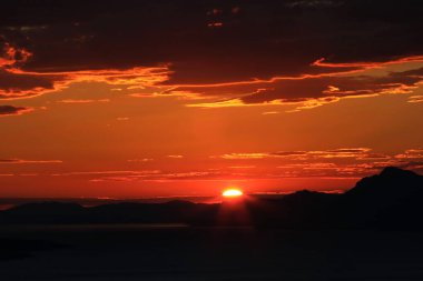 Nice sunset above Adriatic sea