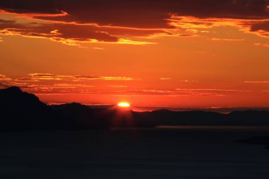 Nice sunset above Adriatic sea