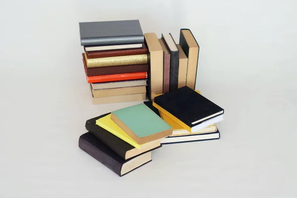 Stack Books White Background — Stock Photo, Image