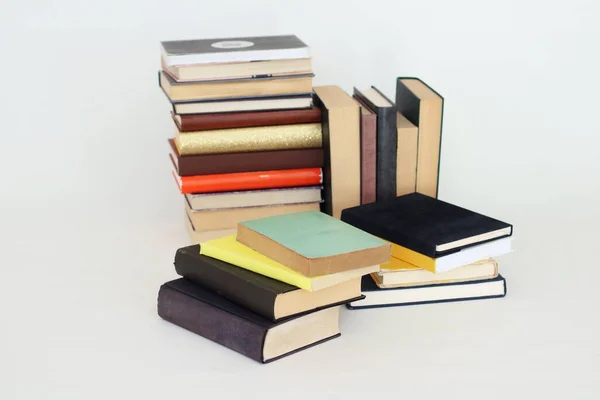 Stack Books White Background — Stock Photo, Image