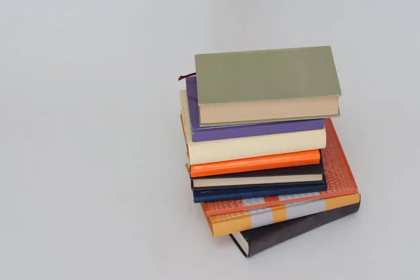 Stack Books White Background — Stock Photo, Image