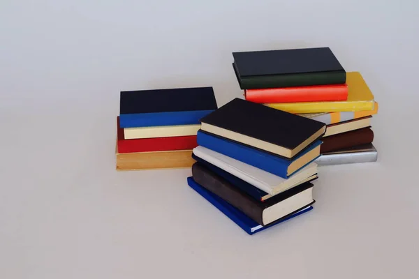 Stack Books White Background — Stock Photo, Image