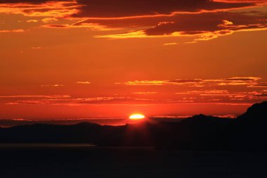 Nice sunset above Adriatic sea