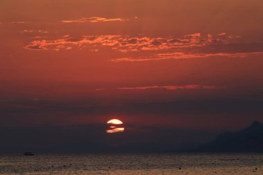 Adriyatik Denizi üzerinde gün batımı
