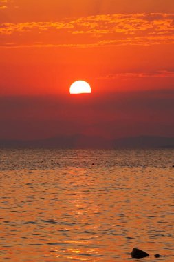 Adriyatik Denizi üzerinde gün batımı