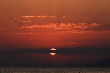 Adriyatik Denizi üzerinde gün batımı