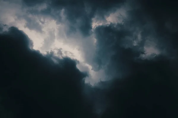 Ciel Sombre Avec Nuages Pluie — Photo