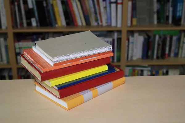Books Shelves Library Education — Stockfoto