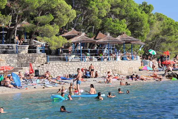 Makarska Croatia August 2022 Tourists European Countries Live Vacation Croatia — Stock Photo, Image