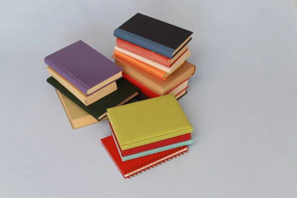 Stack Books Book Black Background — Stock Photo, Image