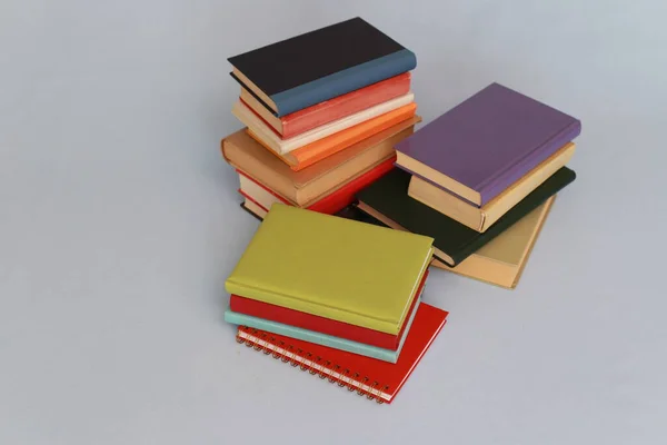 Stack Books Book White Background — стоковое фото