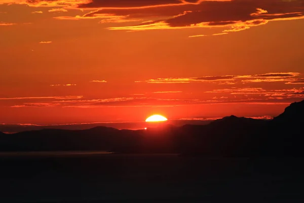 Belo Céu Por Sol Nuvens Sol — Fotografia de Stock