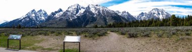 Grand Teton Ulusal Parkı, Wyoming, Panorama 'daki Katedral Grubu Katılım Aralığı