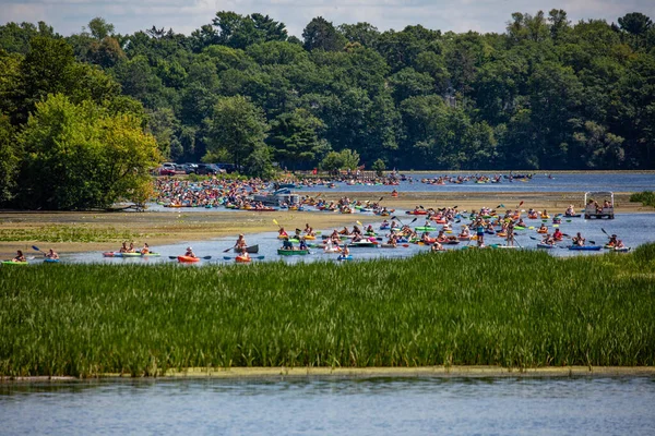 Wausau Wisconsin Usa July 2022 8Th Annual Paddle Pub Crawl — Stock fotografie